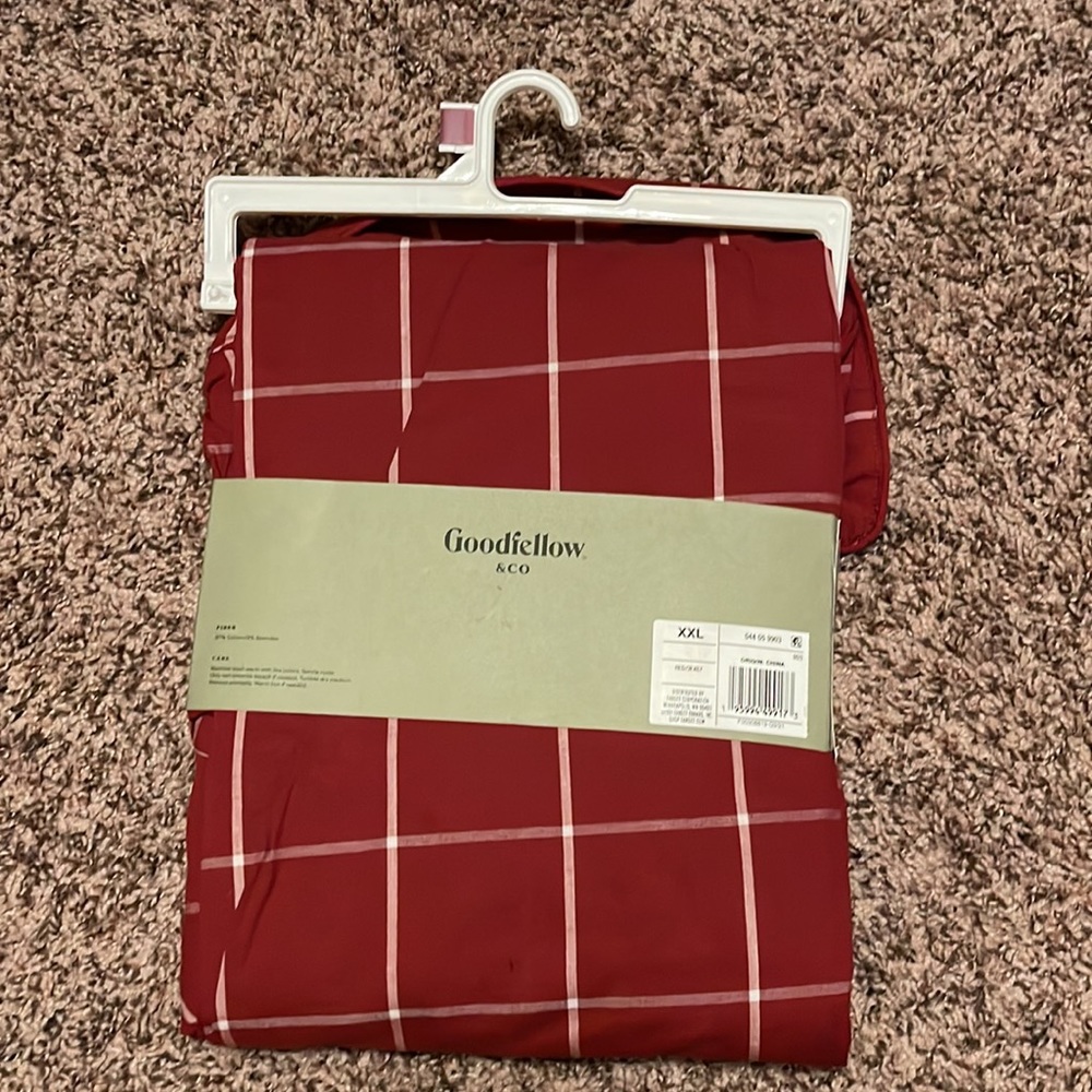 2 Piece Cotton Blend Long Sleeve collared shirt Pajama Set. Brand New! Great 🎁 - Picture 3 of 6